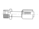 Raccord A sertir acier diam&egrave;tre r&eacute;duit Droit MALE ORING INSERT FEMELLE