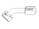 Raccord A sertir alu flexible standard 45&deg; FEMELLE ORING