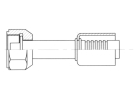 Raccord A sertir alu flexible standard Droit FEMELLE ORING