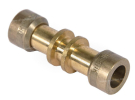 Raccord de r&eacute;paration de ligne rigide raccord DROIT LAITON 8 mm