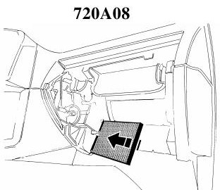Localisation du filtre habitacle et procédure de montage