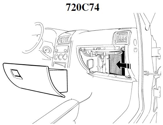 720C74 Filtre habitacle