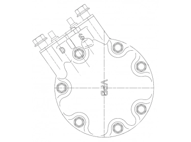 Compressor Sanden Variável SD7V16 TYPE : SD7V16 | 7700875357 | 1148 - 1148E - 1148F - 699144 - 8FK351126401 - ACP1002000P - C8807444A - CP18011 - RTK039 - S1148 - TSP0155275 - U1148