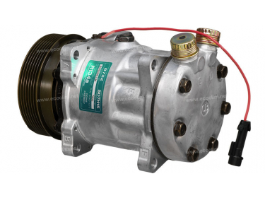 Compresseur Sanden Fixe R134a SD7H15 TYPE : SD7H15 | 60601070 | 1201804 - 67521 - 699114 - 7806 - 7806E - 7806F - 920.20004 - C8807260A - S7806 - TSP0155054 - U7806