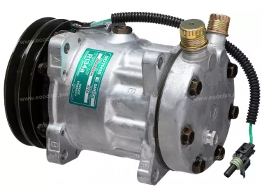 Compresseur Sanden Fixe R134a SD7H15 TYPE : SD7H15 | 11007314 - 123/04999 - 12304999 - 714/40226 | 1012-77021 - 20-08069 - 78579 - 7860 - 7860E - 7860F - 8069 - 8069E - 8069F - 8163 - 8163E - 8163F - C8807465A - CP060 / CP080 - S7860 - S8069 - S8163 - U7860 - U8069 - U8163