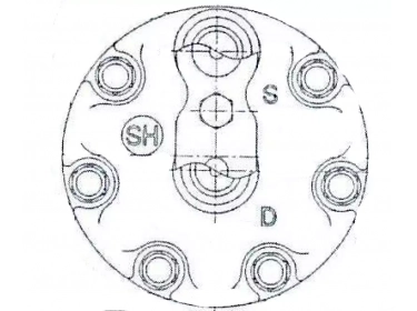 Compresseur Sanden Fixe R134a SD7H15 TYPE : SD7H15 |  | 7912 - 7912E - 7912F - S7912 - U7912