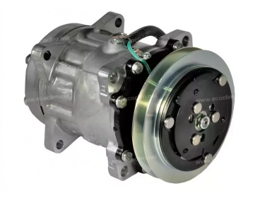 Compresseur Sanden Fixe R134a SD7H15 TYPE : SD7H15 | 76047005 | 40450035 - 7948 - 7948E - 7948F - 920.20009 - C8807277A - CP002 / CP083 - S7948 - U7948