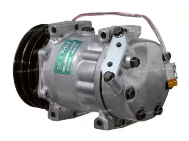 Compresseur Sanden Fixe R134a SD7H15 TYPE : SD7H15 | 1376999 | 40405090 - 6025 - 6025E - 6025F - 7848 - 7848E - 7848F - 7981 - 7981E - 7981F - C8807364A - S6025 - S7848 - S7981 - U6025 - U7848 - U7981