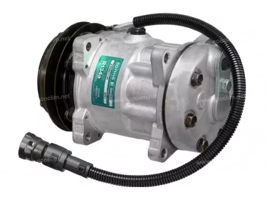 Compresseur Sanden Fixe R134a SD7H15 TYPE : SD7H15 | 1251063 - 1264800 - 1444295 - 1638737 | 7856 - 7856E - 7856F - 8051 - 8051E - 8051F - 8127 - 8127E - 8127F - 8182 - 8182E - 8182F - C8807379A - CP55108 - S7856 - S8051 - S8127 - S8182 - U7856 - U8051 - U8127 - U8182