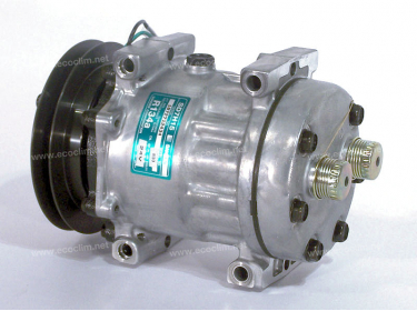 Compresseur Sanden Fixe R134a SD7H15 TYPE : SD7H15 | 500388059 - 6901439 - 87634118 | 1012-77041 - 1201519 - 1267 - 1267E - 1267F - 40405227 - 509-621 - 8133 - 8133E - 8133F - 920.20184 - C8807384A - S1267 - S8133 - U1267 - U8133