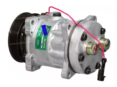Compresseur Sanden Fixe R134a SD7H15 TYPE : SD7H15 | 6453T0 | 508839 - 5800004 - 7908 - 7908E - 7908F - C8807375A - S7908 - U7908