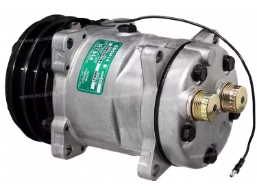 Compresseur Sanden Fixe R134a SD5H14 TYPE : SD5H14 | 016133750 - 10025992 - 15027740 - 322333200 - 3405689R2 - 4130-01-613-3750 - 4130016133750 - 5350213 - 80450805 - 89508380 | 20-10180 - 40405014 - 4513 - 4513E - 4513F - 50-6631 - 5800050 - 6631 - 6631E - 6631F - C8807233 - CP049 - S4513 - S6631 - U4513 - U6631