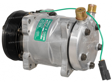 Compresseur Sanden Fixe R134a SD5H14 TYPE : SD5H14 | 5700268 | 6652 - 6652E - 6652F - 6697 - 6697E - 6697F - 98956.O - CP50706 - S6652 - S6697 - U6652 - U6697