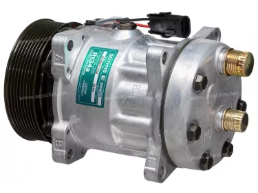 Compresseur Sanden Fixe R134a SD7H15 TYPE : SD7H15 | 84058795 | 40405301 - 7889 - 7889E - 7889F - 8027 - 8027E - 8027F - 8143N - 8143NE - 8143NF - 920.20265 - CP010 - CP55411 - S7889 - S8027 - S8143N - U7889 - U8027 - U8143N