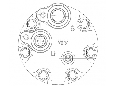 Compresseur Sanden Fixe R134a SD7H15 TYPE : SD7H15 | 47808999 - 87709785 - 87802912 | 1012-53911 - 20-08148 - 32759G - 40405266 - 509-61843 - 6021 - 6021E - 6021F - 8148 - 8148E - 8148F - C8807539 - CP070 - CP50100 - S6021 - S8148 - U6021 - U8148