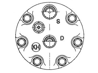 Compressor Sanden Fix R134a SD7H15 TYPE : SD7H15 | JPB101200 | 8076 - 8076E - 8076F - 920.20172 - S8076 - U8076