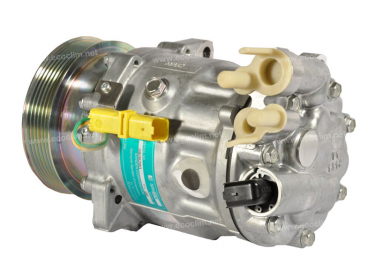 Compresseur Sanden Variable SD7C16 TYPE : SD7C16 | 6453PR - 6453SH - 6453VJ - 9656572180 - 9660555480 - 9663315580 | 1302 - 1302E - 1302F - 1312 - 1312E - 1312F - 1325 - 1325E - 1325F - 1334 - 1334E - 1334F - 1347 - 1347E - 1347F - 32773G - 813163 - 8FK351316381 - ACP1274000S - S1302 - S1312 - S1325 - S1334 - S1347 - U1302 - U1312 - U1325 - U1334 - U1347