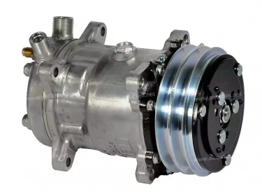Compresseur Sanden Fixe R134a SD5H14 TYPE : SD5S14 | 1324240 - 1690711M1 - 476/16700 - 47616700 - A177068 - D45070015 | 20-06626 - 5305 - 5305E - 5305F - CP064 - S5305 - U5305