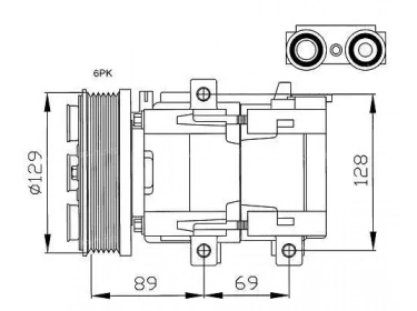 Compressor Visteon Complete compressor TYPE : FS10 | 1018797 - 1035431 - 96BW19E647BC | 20-10795 - 32212 - 58145 - 920.60730 - CP09003 - DCP10013 - DCP100130 - DCP100131 - DCP100132 - DCP100133 - DCP100134 - DCP100135 - DCP100136 - DCP100137 - DCP100138 - DCP100139 - DCP10022 - DCP100220 - DCP100221 - DCP100222 - DCP100223 - DCP100224 - DCP100225 - DCP100226 - DCP100227 - DCP100228 - DCP100229 - FDKA290