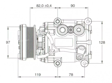 Compressor Visteon Complete compressor COMPRESSEUR FORD | 1064354 - 1123560 - 1346251 - 1406108 - DE9416450 | 1201751 - 12017510 - 12017511 - 12017512 - 12017513 - 12017514 - 12017515 - 12017516 - 12017517 - 12017518 - 12017519 - 20-11004-AM - 32199 - 699326 - 78576 - 8FK351113311 - ACP22000P - CP09006 - TSP0155247 - TSP0155310