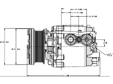 Compresseur Visteon Compresseur complet COMPRESSEUR FORD |  | 32830 - 8FK351334111 - FDK436