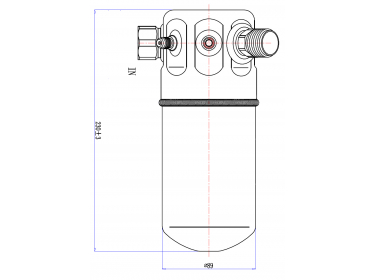 Filtre déshydrateur Déshydrateur OEM  SANS PRISE DE PRESSION | 4A0820193C | 1211451