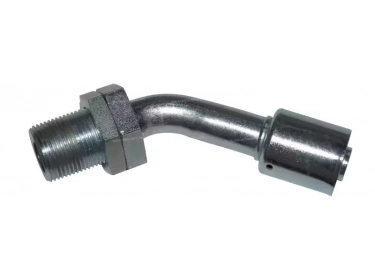 Raccord A sertir acier flexible standard 45° MALE ORING PASSE CLOISON |  |