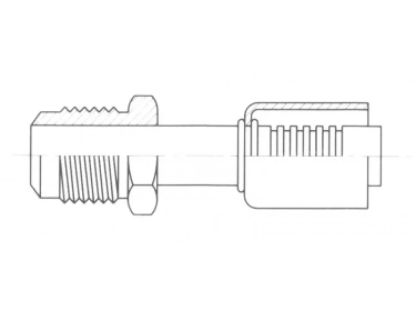 Anschluss Aluminium standard fitting Gerade MALE FLARE |  |
