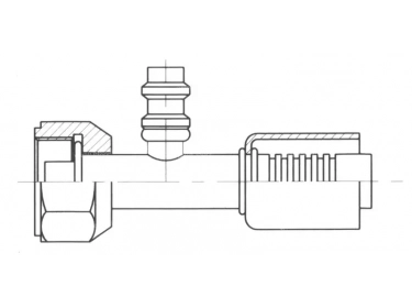 Fitting Aluminium standard fitting Straight FEMELLE ORING PP R134a |  |