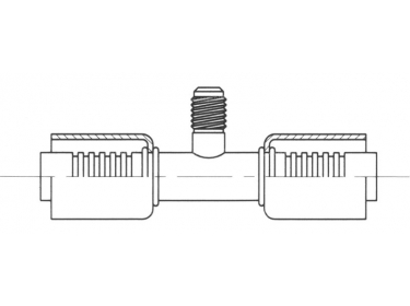 Anschluss Aluminium standard fitting Druckentnahme PRISE DE PRESSION R12 |  | 14456 - 35-B6101-1
