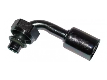 Conexão Para cravar aço mangueira padrão 90° FEMELLE ORING 1'' LONG |  |
