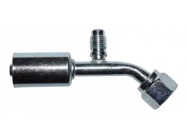Raccord A sertir acier flexible standard 45° FEMELLE M6 ORING PP 1/4 SAE |  |