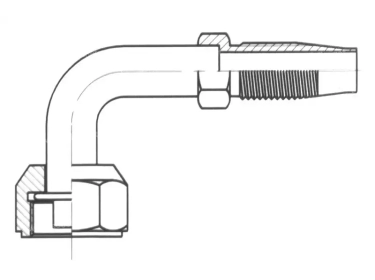 Raccord Réutilisable 90° FEMELLE ORING |  | 1224278 - 12242780 - 12242781 - 12242782 - 12242783 - 12242784 - 12242785 - 12242786 - 12242787 - 12242788 - 12242789 - RR1322