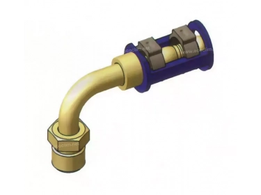 Koppeling Burgaclip 90° ORING MALE PASSE CLOISON |  |
