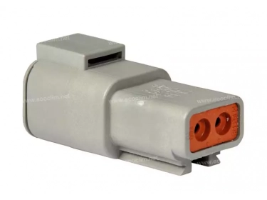 Repuesto eléctrico Conector DEUTSCH Enchufe RECEPTACLE 2 VOIES DTP04-2P |  |