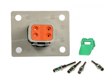 elektrisches Bauelement DEUTSCH Stecker Kit 4 VOIES FLASQUE DT04-4P |  |