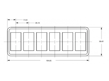 elektrisches Bauelement Schalter Carling Technologies  |  | VM6-01