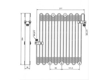 Warmtewisselaar Condensor OEM  | 3700563M3 |