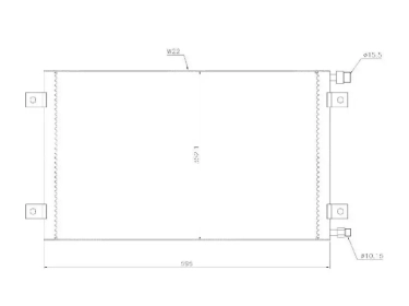 Permutador Condensador OEM  | 56E-07-21132 - 56E0721132 | 2100-80120 - 400-6148 - 62-KT6148 - CD152