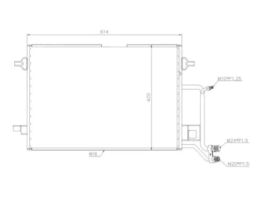 Exchanger Condenser OEM  | 8D0260401A - 8D0260401B - 8D0260401D - 8D0260401E - 8D0260403C |