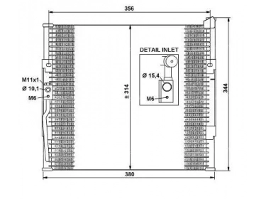Exchanger Condenser OEM  | 80110SR1023 - 80110SR1A13 | 11.5090 - 1223040 - 12230400 - 12230401 - 12230402 - 12230403 - 12230404 - 12230405 - 12230406 - 12230407 - 12230408 - 12230409 - 35146 - HD5089