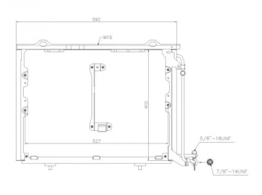 Wärmetausche Kondensator OEM  | 2028300270 - 2028300570 - 2028300870 - A2028300270 - A2028300570 - A2028300870 |