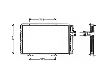 Exchanger Condenser OEM  | 6025103875 | 1223095 - 12230950 - 12230951 - 12230952 - 12230953 - 12230954 - 12230955 - 12230956 - 12230957 - 12230958 - 12230959 - 35163 - 53768 - 7004103 - 816821 - RT5214