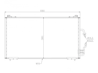 Exchanger Condenser OEM  | 6453V0 | 35153 - 53741 - 7401453 - PE5182