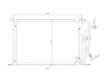 Exchanger Condenser OEM  | 1033452 - 1101946 - 96FW19710AC/AD | 1223038 - 12230380 - 12230381 - 12230382 - 12230383 - 12230384 - 12230385 - 12230386 - 12230387 - 12230388 - 12230389 - 24-30074 - 35250 - 53665 - 7005001 - FD5258