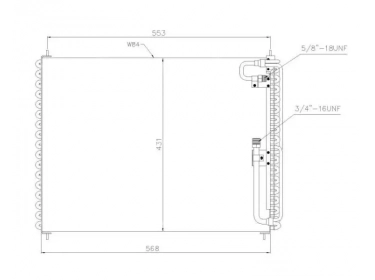 Exchanger Condenser OEM  | 1388737 | 1223154 - 12231540 - 12231541 - 12231542 - 12231543 - 12231544 - 12231545 - 12231546 - 12231547 - 12231548 - 12231549 - 35279 - 7004083 - 7036219605 - VO5074