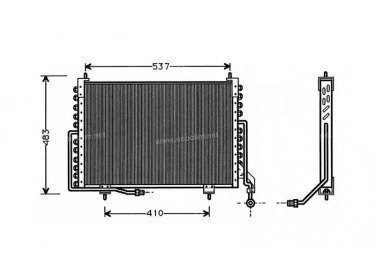Exchanger Condenser OEM  | MNA7390AB - MNA7390BA | 53673 - 816944 - JR5018
