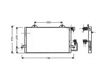 Wärmetausche Kondensator OEM  | 8A0260401AB - 8A0260403AB | 1223140 - 12231400 - 12231401 - 12231402 - 12231403 - 12231404 - 12231405 - 12231406 - 12231407 - 12231408 - 12231409 - 35247 - 53611 - 7401525 - 816893 - AI5118