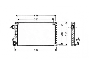 Wärmetausche Kondensator OEM  | 6455V5 | 35104 - 53732 - 7401499 - 816977 - PE5180