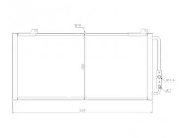 Wärmetausche Kondensator OEM  | 80100S74D10 - JRB100310 | 35346 - 53788 - 816921 - 8FC351035641 - AC160000S - AU5139 - TSP0225141